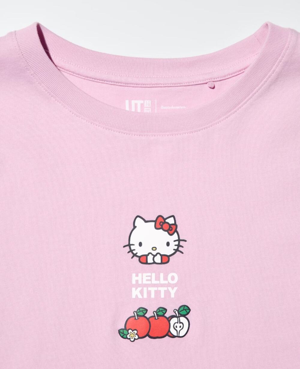 Uniqlo Hello Kitty Apple Sanrio Characters Supermarket UT Graphic T-Shirt Pink